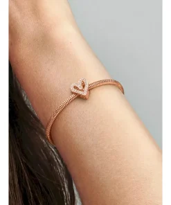 Alternative view of Sparkling Freehand Heart Charm