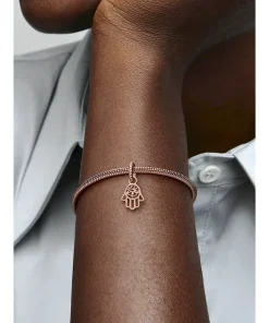 Alternative view of Protective Hamsa Hand Dangle Charm