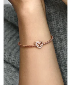 Alternative view of Sparkling Entwined Hearts Charm