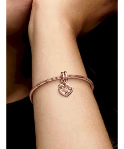 Alternative view of FINAL SALE - Linked Sister Hearts Split Dangle Charm