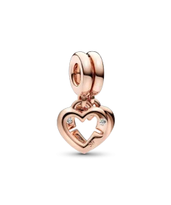FINAL SALE - Linked Sister Hearts Split Dangle Charm