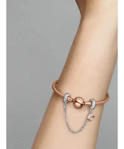 Alternative view of Family Heart Safety Chain Charm