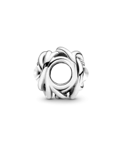 Alternative view of June White Mother of Pearl Eternity Circle Charm