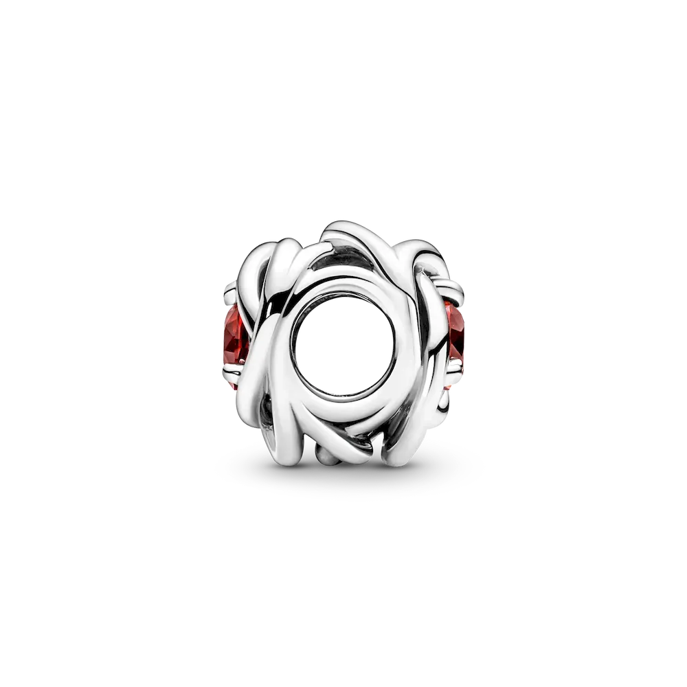 July Birthstone Eternity Circle O Pendant Set - Image 7