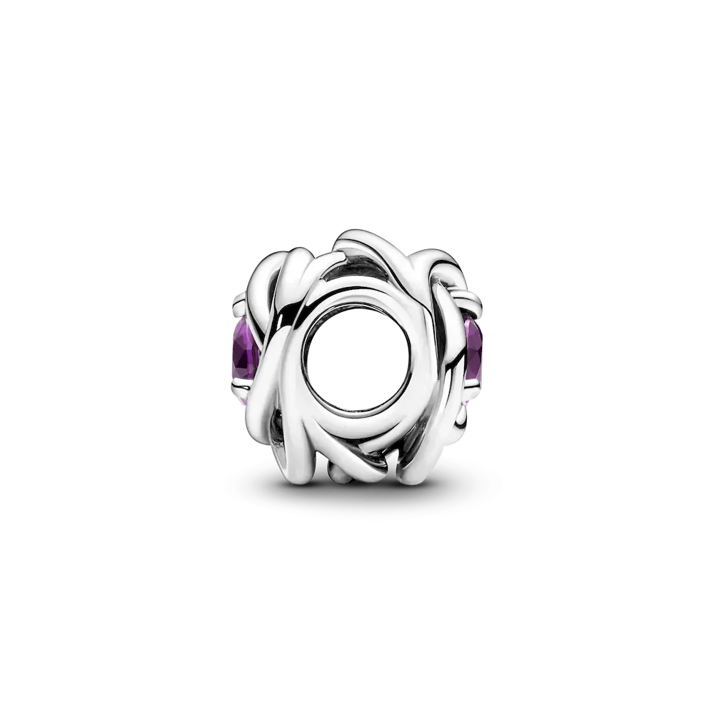 February Birthstone Eternity Circle O Pendant Set - Image 9