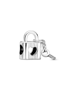 Padlock & Heart Key Charm