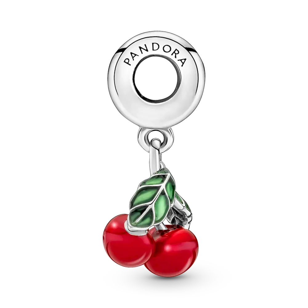 Asymmetrical Cherry Fruit Dangle Charm - Image 7