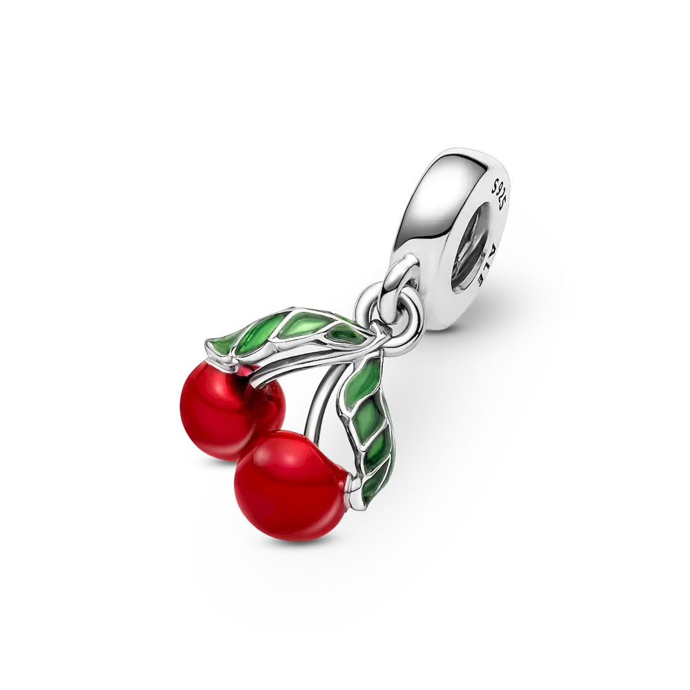 Asymmetrical Cherry Fruit Dangle Charm - Image 6