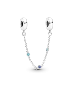 Triple Blue Stone Safety Chain