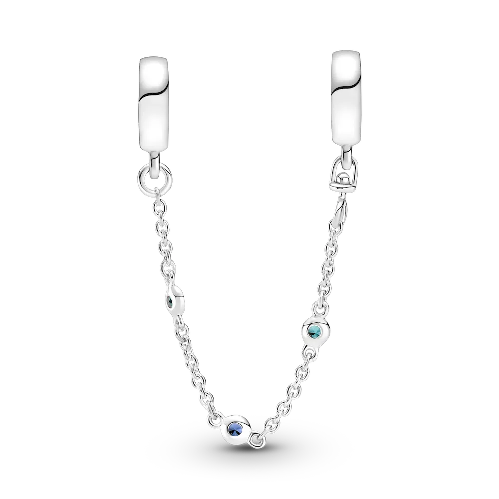 Triple Blue Stone Safety Chain - Image 4