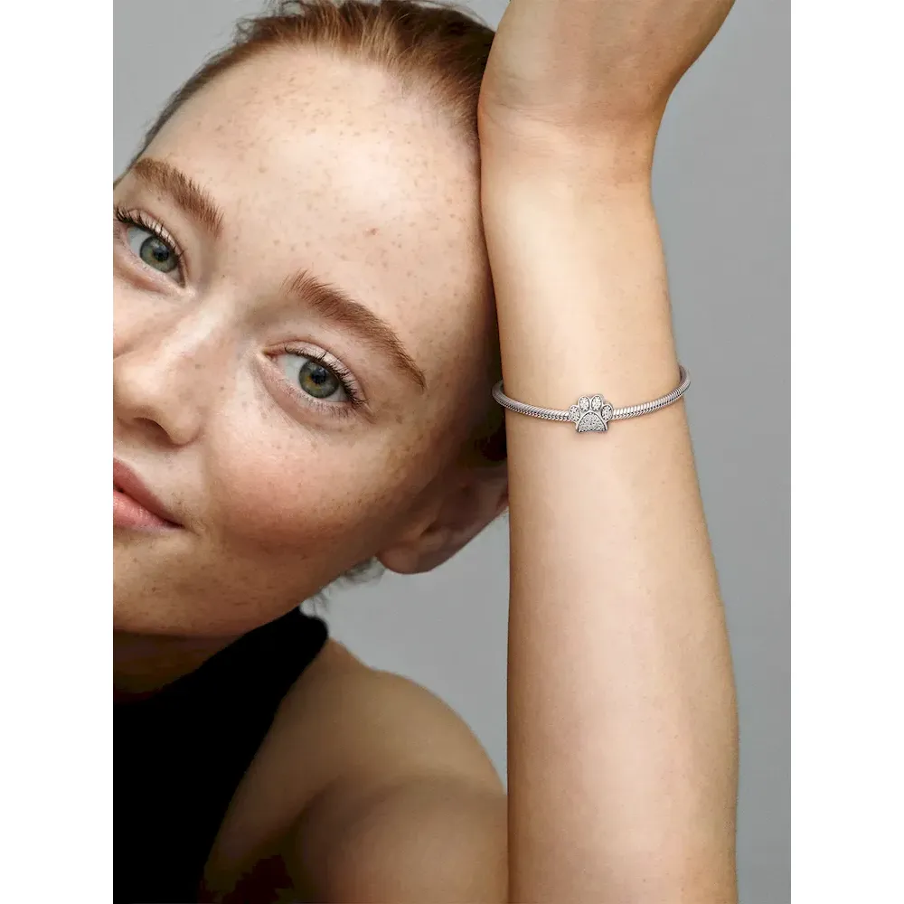 Sparkling Paw Print Charm - Image 3