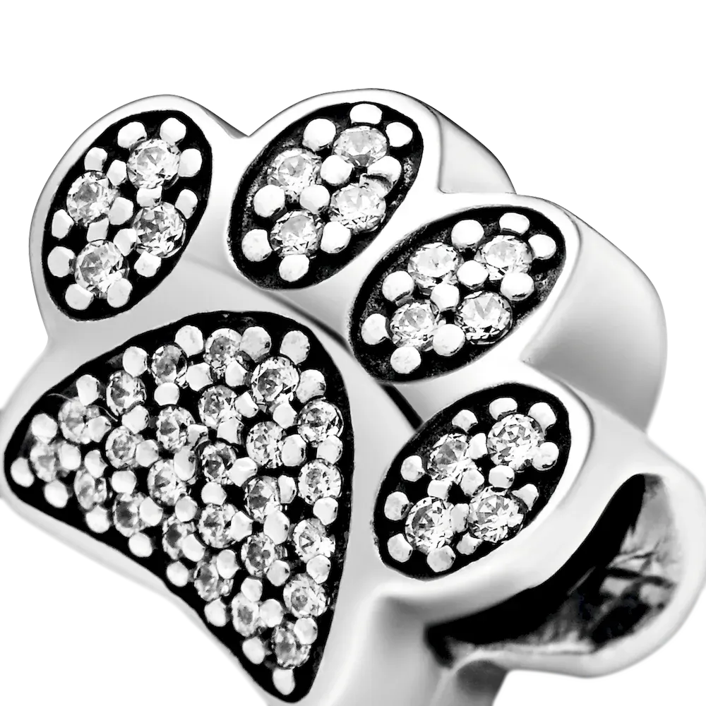 Sparkling Paw Print Charm - Image 7