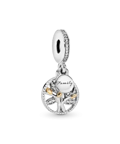 Sparkling Family Tree Dangle Charm