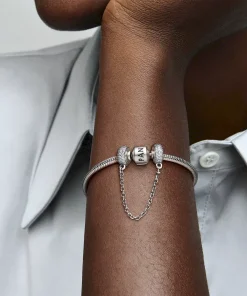 Alternative view of Sparkling Pavé Safety Chain Charm