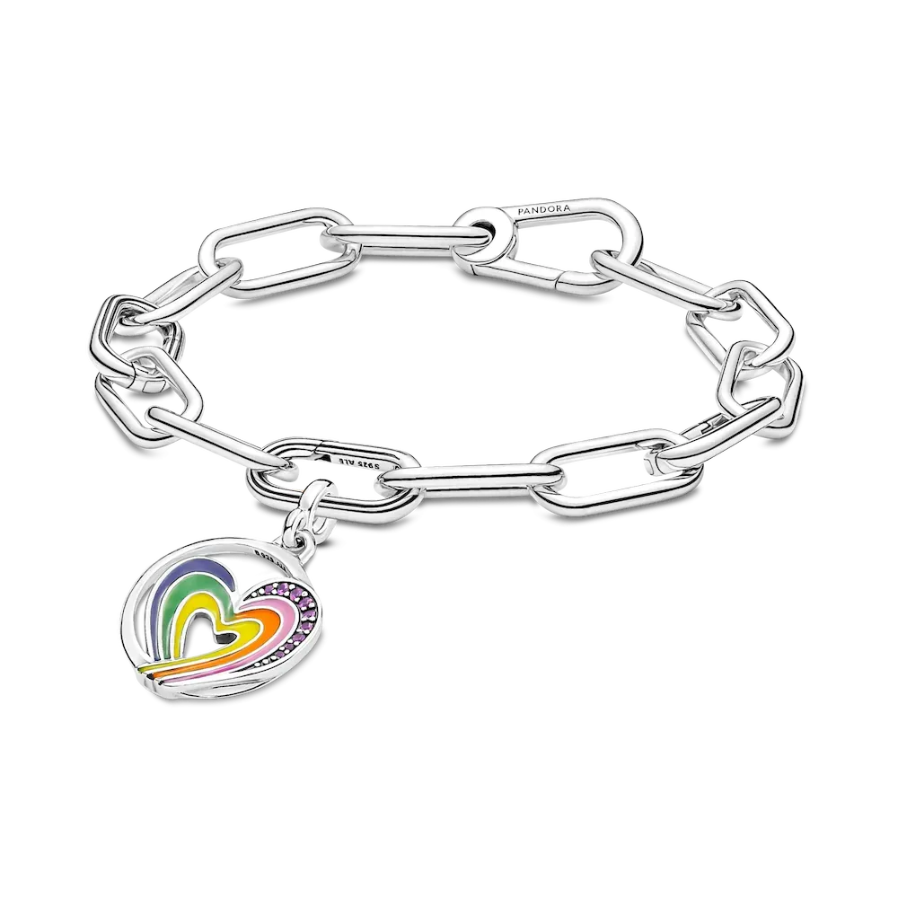 FINAL SALE - Pandora ME Rainbow Heart of Freedom Medallion Charm - Image 5