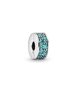 Teal Pavé Clip Charm