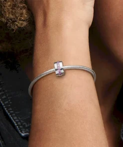 Alternative view of Pink Sparkling Row Clip Charm