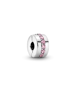Pink Sparkling Row Clip Charm