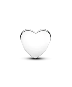 Alternative view of Hope heart sterling silver charm with pink enamel