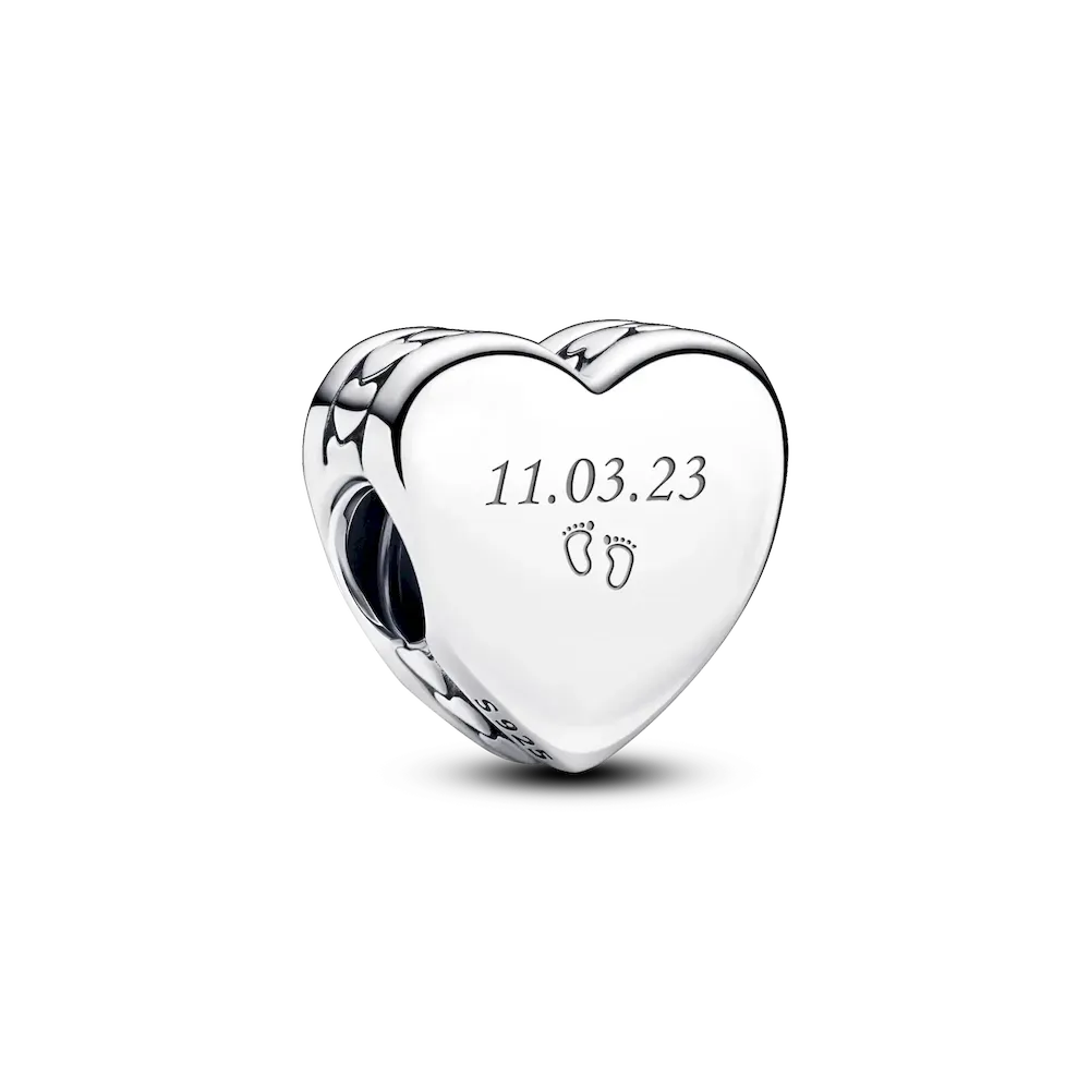 Engravable Heart Charm - Image 4