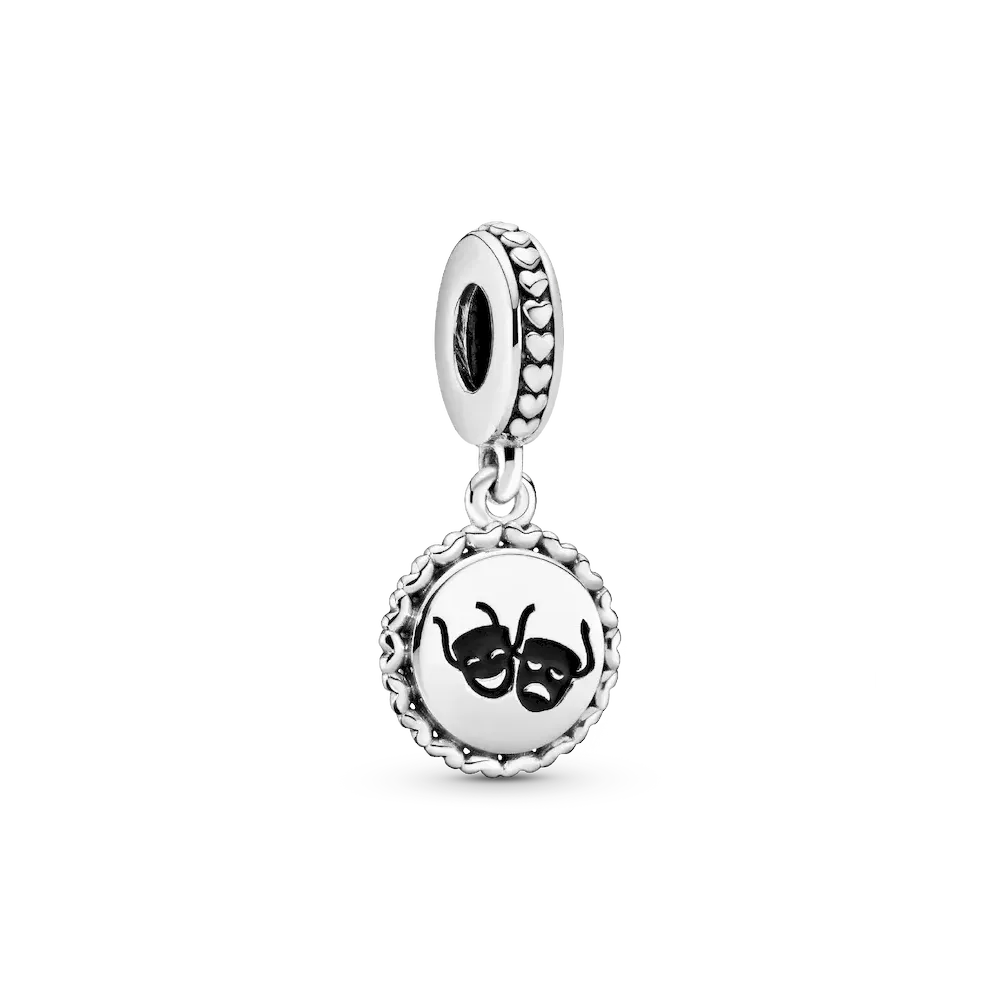 Theatre Masks Dangle Charm