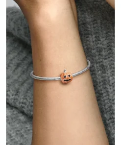 Alternative view of Glow-in-the-dark Spooky Pumpkin Charm