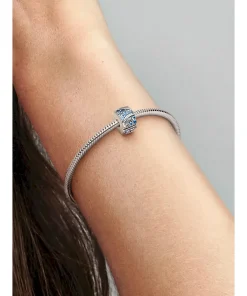 Alternative view of Curved Feather & Pavé Clip Charm