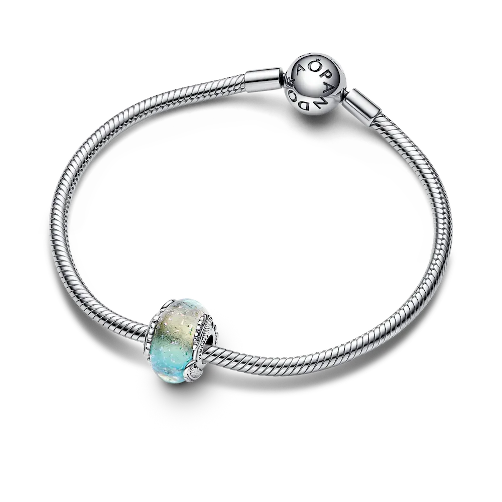 Multicolour Murano Glass & Curved Feather Charm - Image 5