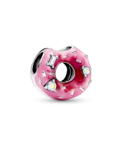 Sparkling Sprinkled Donut Charm