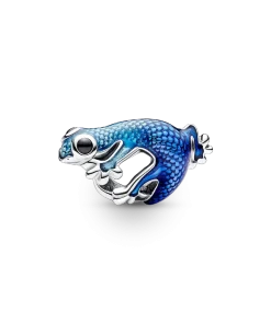 Metallic Blue Gecko Charm