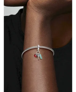 Alternative view of NYC Apple, Torch and Street Sign Triple Dangle Charm