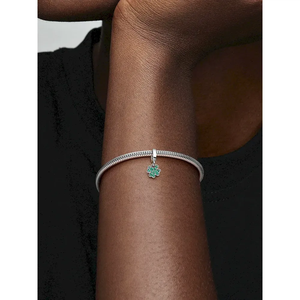 Four Leaf Clover Dangle Charm - Image 2