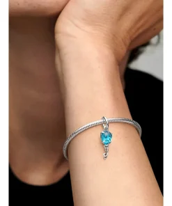 Alternative view of Blue Murano Glass Balloon Dangle Charm