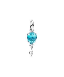 Blue Murano Glass Balloon Dangle Charm