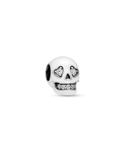 Glow-in-the-dark Sparkling Skull Charm