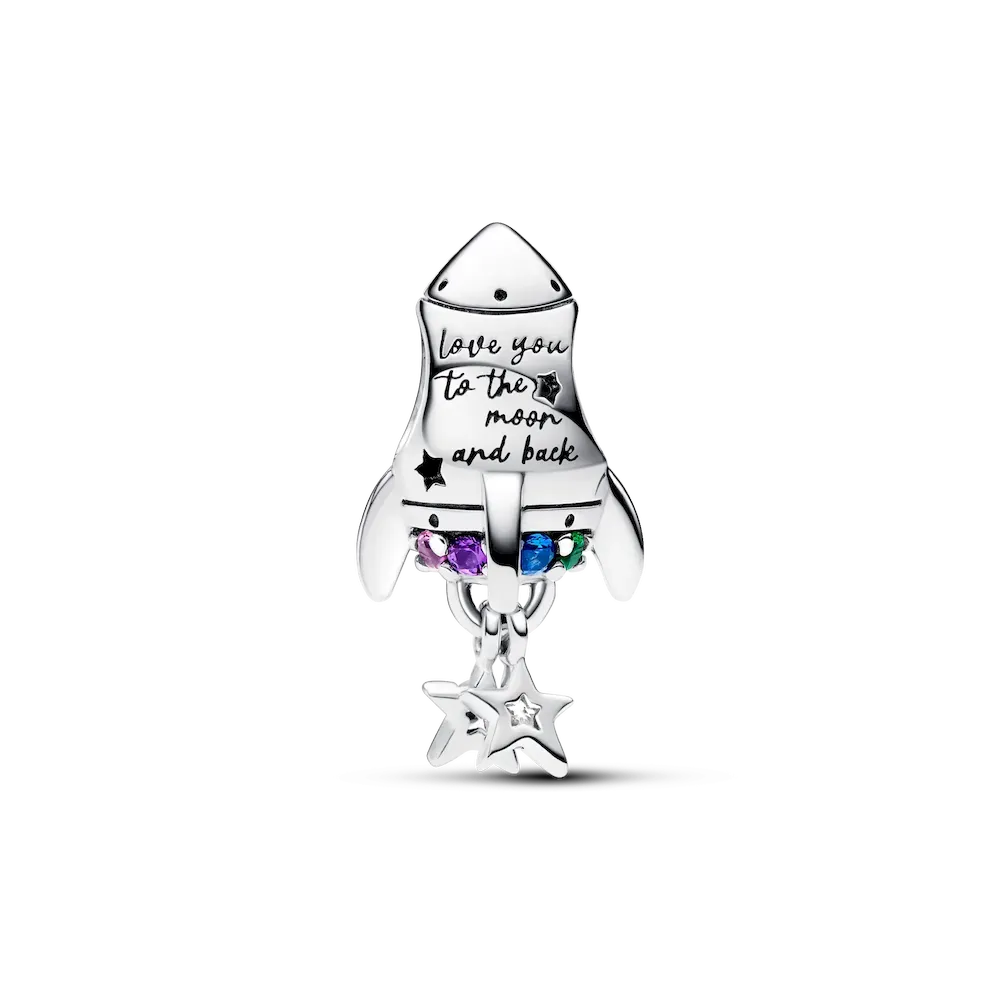 Space Love Rocket Charm - Image 4