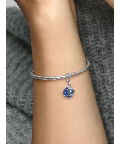 Alternative view of Sparkling Moon Spinning Dangle Charm