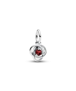 True Red Eternity Circle Dangle Charm