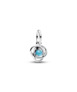 Turquoise Blue Eternity Circle Dangle Charm