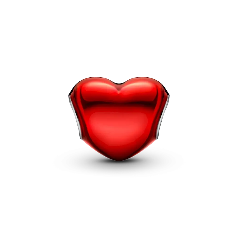 Metallic Red Heart Charm - Image 7