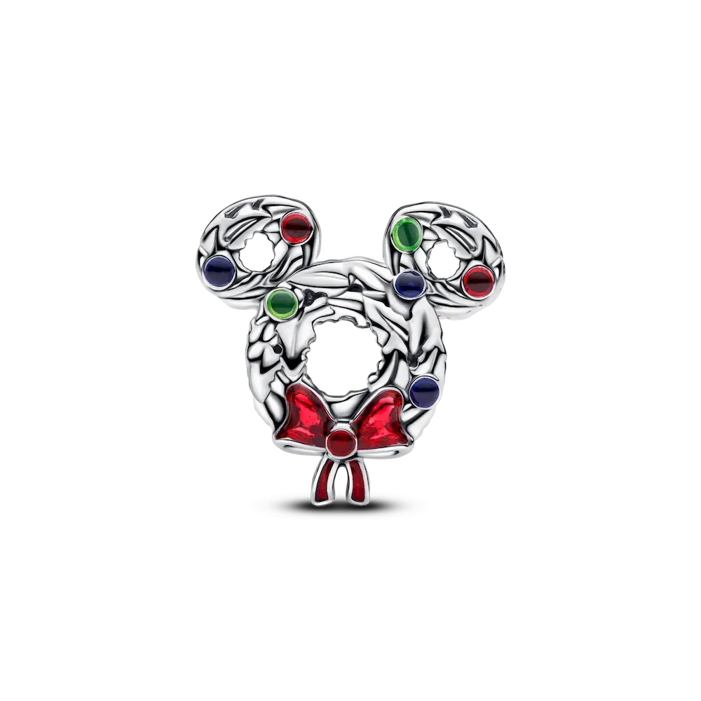 Disney Mickey Mouse Christmas Wreath Charm - Image 5