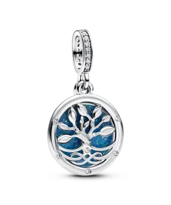 Glow-in-the-dark Infinity Tree Double Dangle Charm