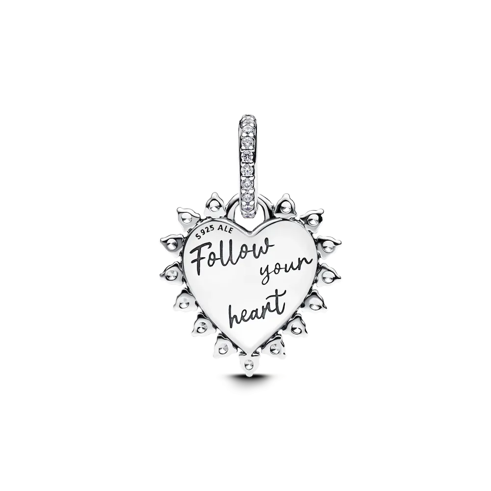 Spinnable Arrow Heart Dangle Charm - Image 5