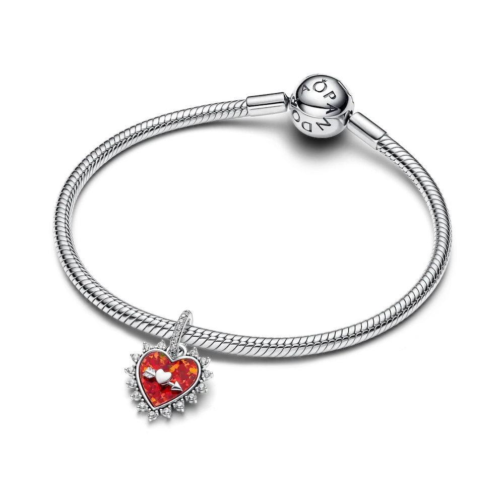 Spinnable Arrow Heart Dangle Charm - Image 6