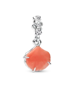 Coral-colored Shell Double Dangle Charm