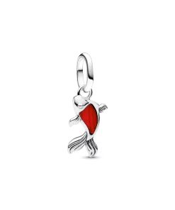 Red Murano Glass Koi Fish Mini Dangle Charm