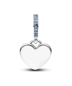 Alternative view of Heart Blue Stone Dangle Charm