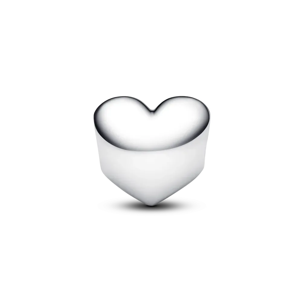 Engravable Sea Aqua Blue Stone Heart Charm - Image 6