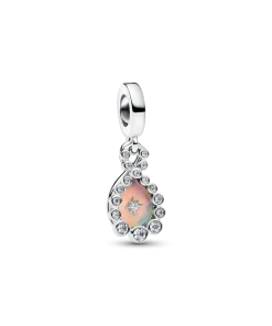 Opalescent Infinity Double Dangle Charm