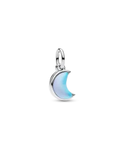 Crescent Moon Double Dangle Charm
